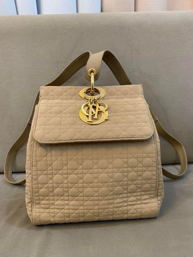 Christian Dior Lady Backpack, Luxury, Bags & Wallets on Carousell