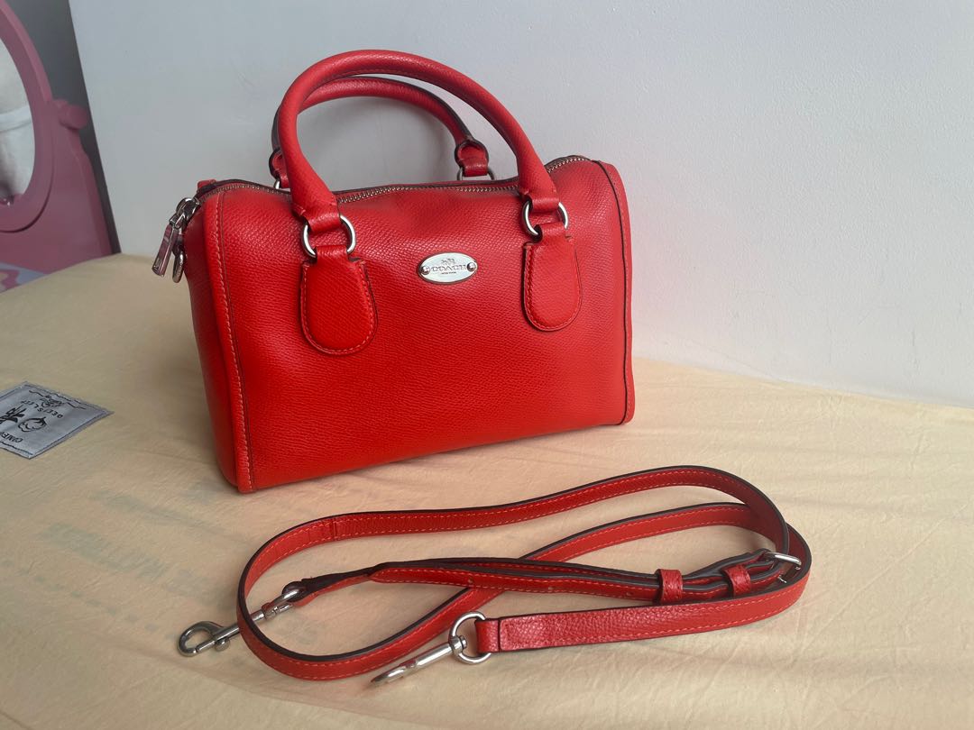 ***coach crossbody orange bag***, Women's Fashion, Bags & Wallets