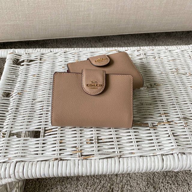 Taupe new arrivals coach wallet