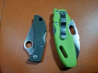 Cold Steel Mini Tuff Lite and Spyderco Ladybug