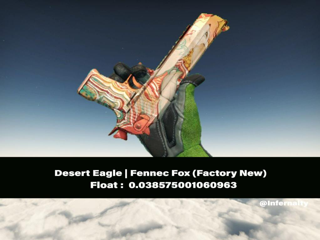 Desert Eagle Fennec Fox FN CSGO SKINS KNIVES, Video Gaming, Gaming