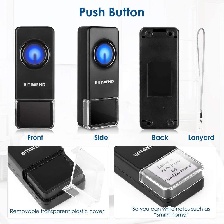 Doorbell Push Button, Door Bell Transmitter(Receiver not Included)(Torn