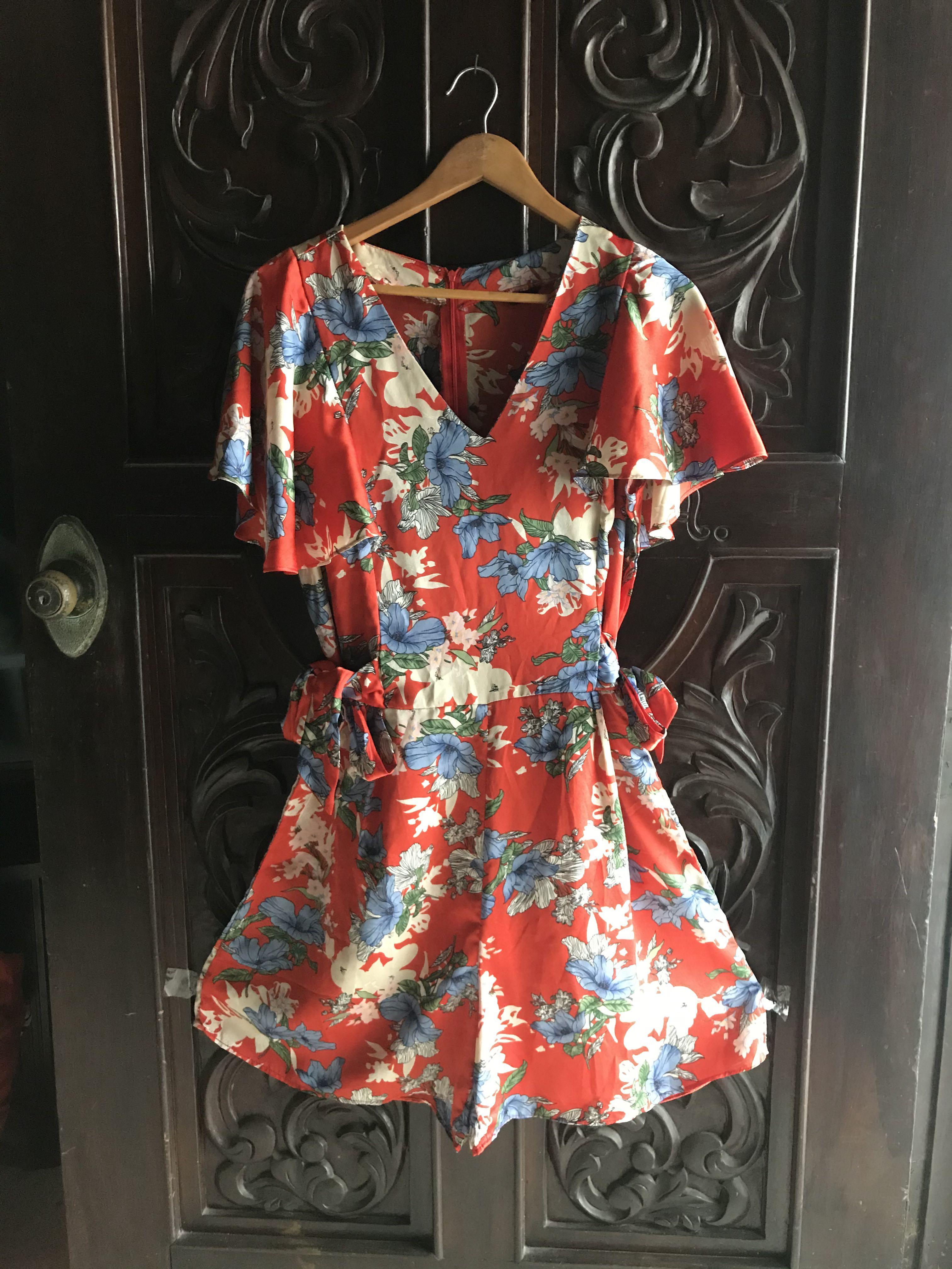 Elan Floral Romper, Women's Fashion 