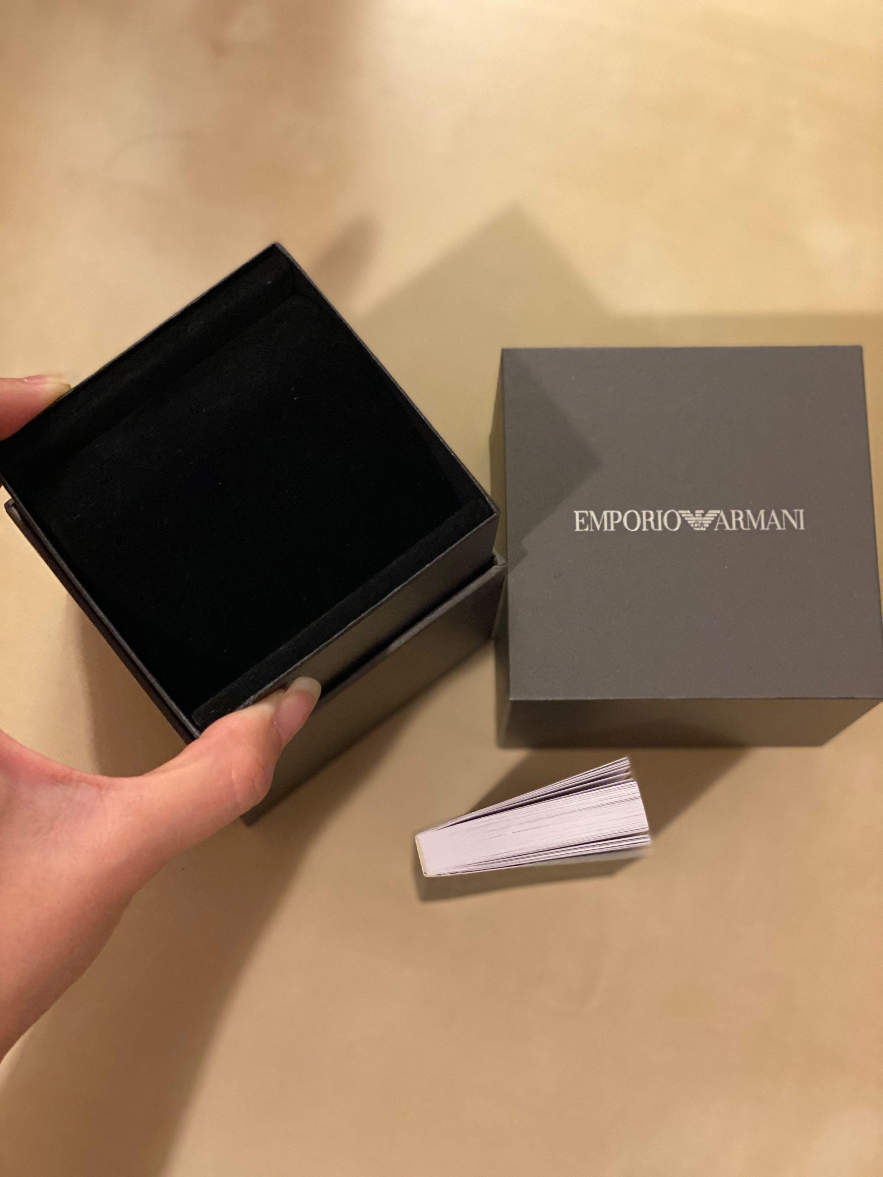 Emporio Armani Box Packaging, Luxury, Watches on Carousell