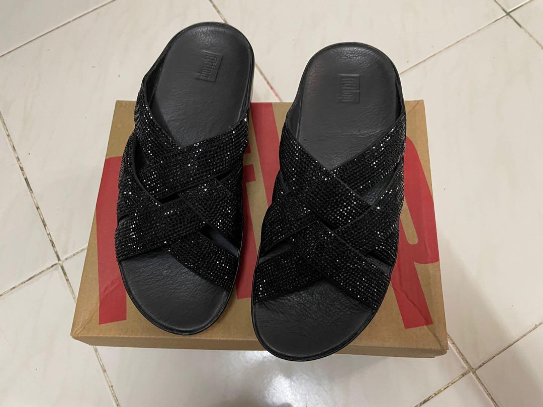 Fitflop lattice online crystal cross slides