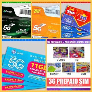 GLOBE 0917 Smart 0918 3G / 4G / 5G Special Numbers Vanity Sim Cards