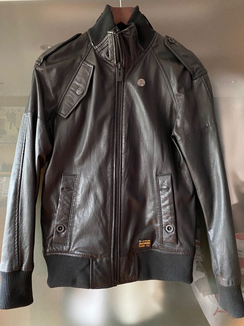G star on sale mfd leather jacket