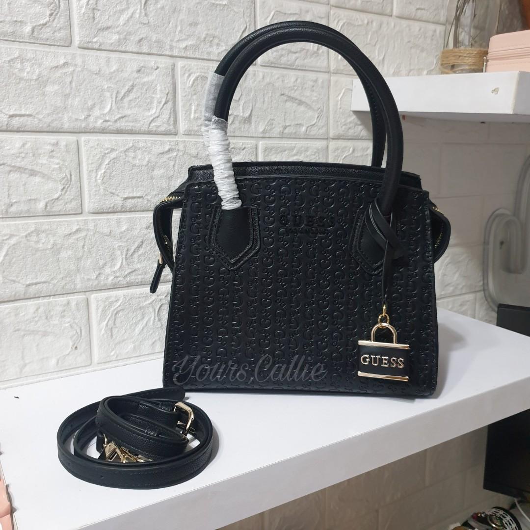 Guess Wheaton Top Handle Satchel, Women's Fashion, Bags u0026 Wallets,  Cross-body Bags on Carousell