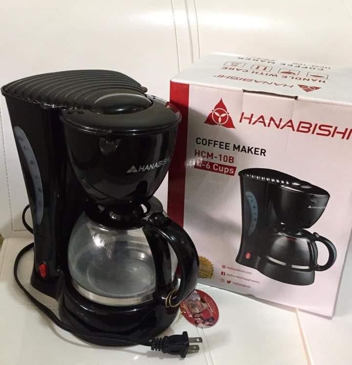 Hanabishi Coffee Maker HCM10B 4 6 CUPS TV Home Appliances
