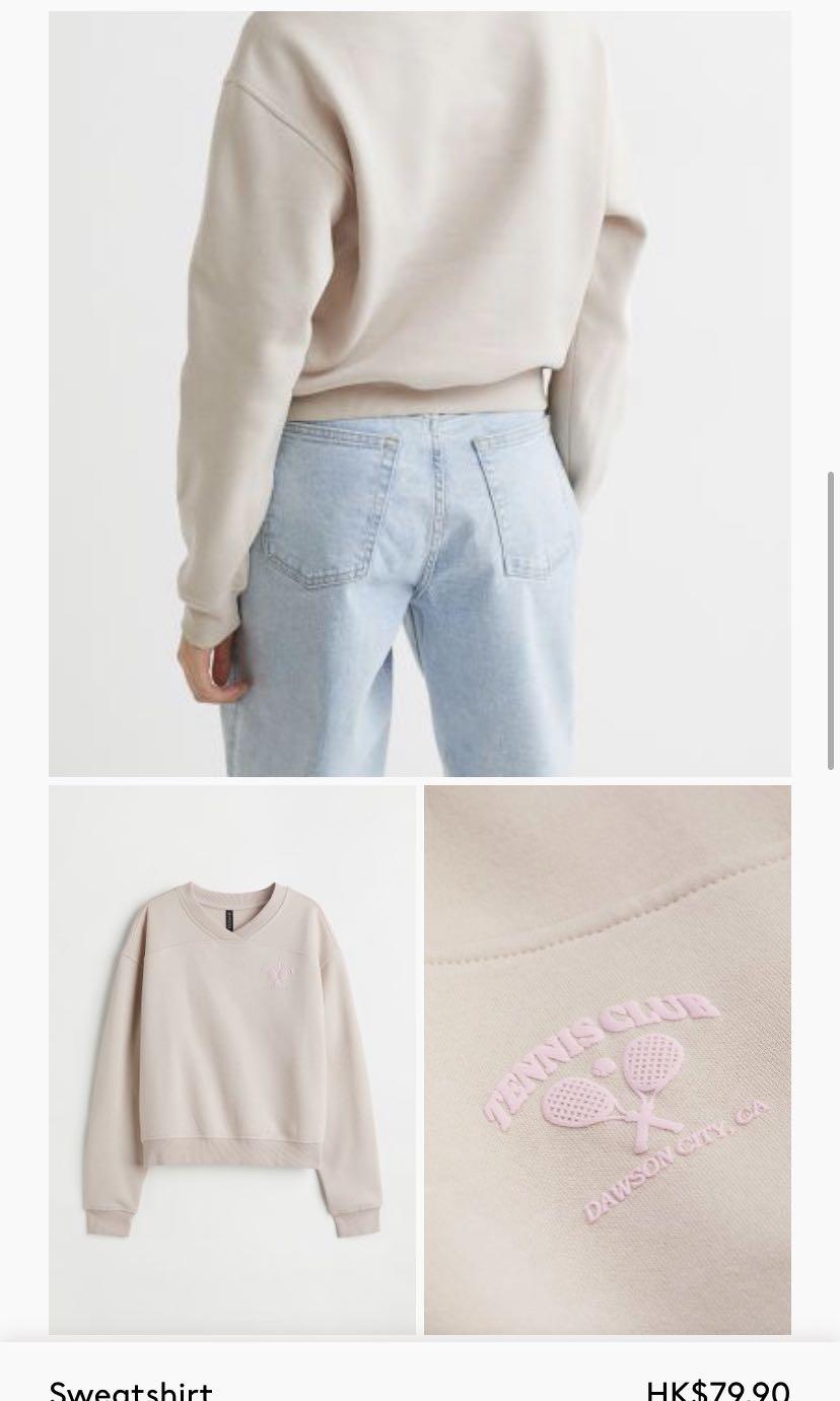 Hu0026M Tennis Club Sweatshirt, Women's Fashion, Tops, Longsleeves on Carousell