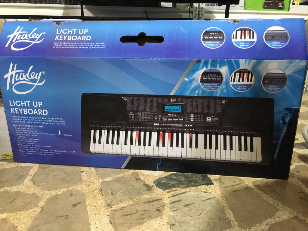 Huxley Light Up Keyboard Piano, Hobbies & Toys, Music & Media, Musical