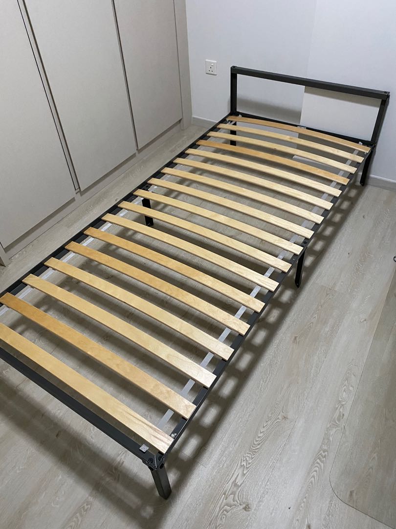 IKEA Grimsbu bed frame with base, Furniture & Home Living, Furniture