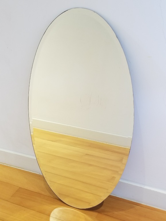 Ikea Kolja Oval Mirror, 傢俬＆家居, 家居裝飾, 鏡 Carousell