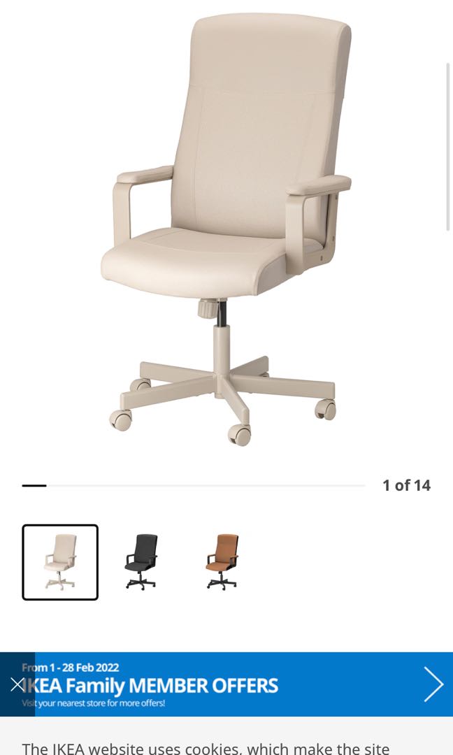 IKEA office Chair, Furniture & Home Living, Furniture, Chairs on Carousell