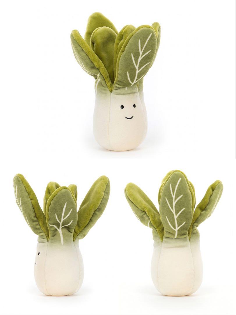 Jellycat Amuseable Pea In A Pod, Leek, Onion, Kale Leaf, Bok Choy