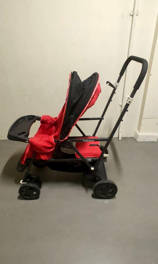Joovy double stroller red store