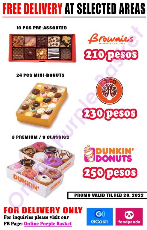 LEGIT MURANG FOODPANDA CHECKOUT (Category: Local Eats) located in Malabon City. Submitted by mrobie16 (Listing ID 1144907830, Image 3). Description: JOLLIBEE ❗ MCDO ❗ MANG-INASAL ❗ CHOOKS TO GO ❗ GREENWHICH ❗ BONCHON ❗ CHOWKING ❗ KFC ❗ JCO DONUTS ❗ DUNKIN DONUTS ❗RED RIBBON❗ ATBP.... ❗ - FREE DELIVERY at selected areas - Available Nationwide - Fresh from the Branch - Payment thru Gcash - Be patience. No to super rush order. - Promo valid til FEB.