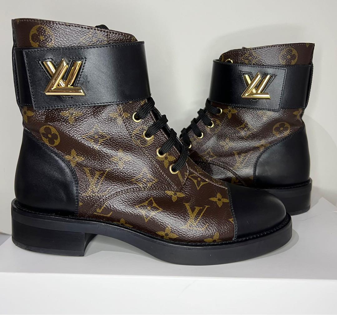 Louis Vuitton LV Wonderland Monogram Canvas Martin boots 'Brown