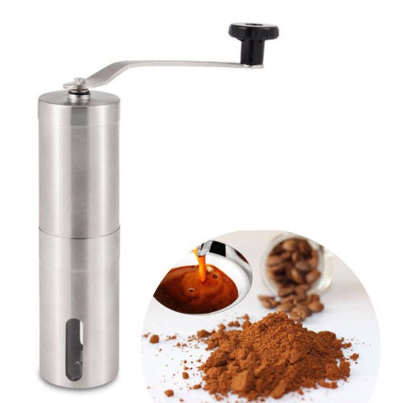 Manual Coffee Grinder Conical Burr Mill Bean Hand Grinder Portable ...