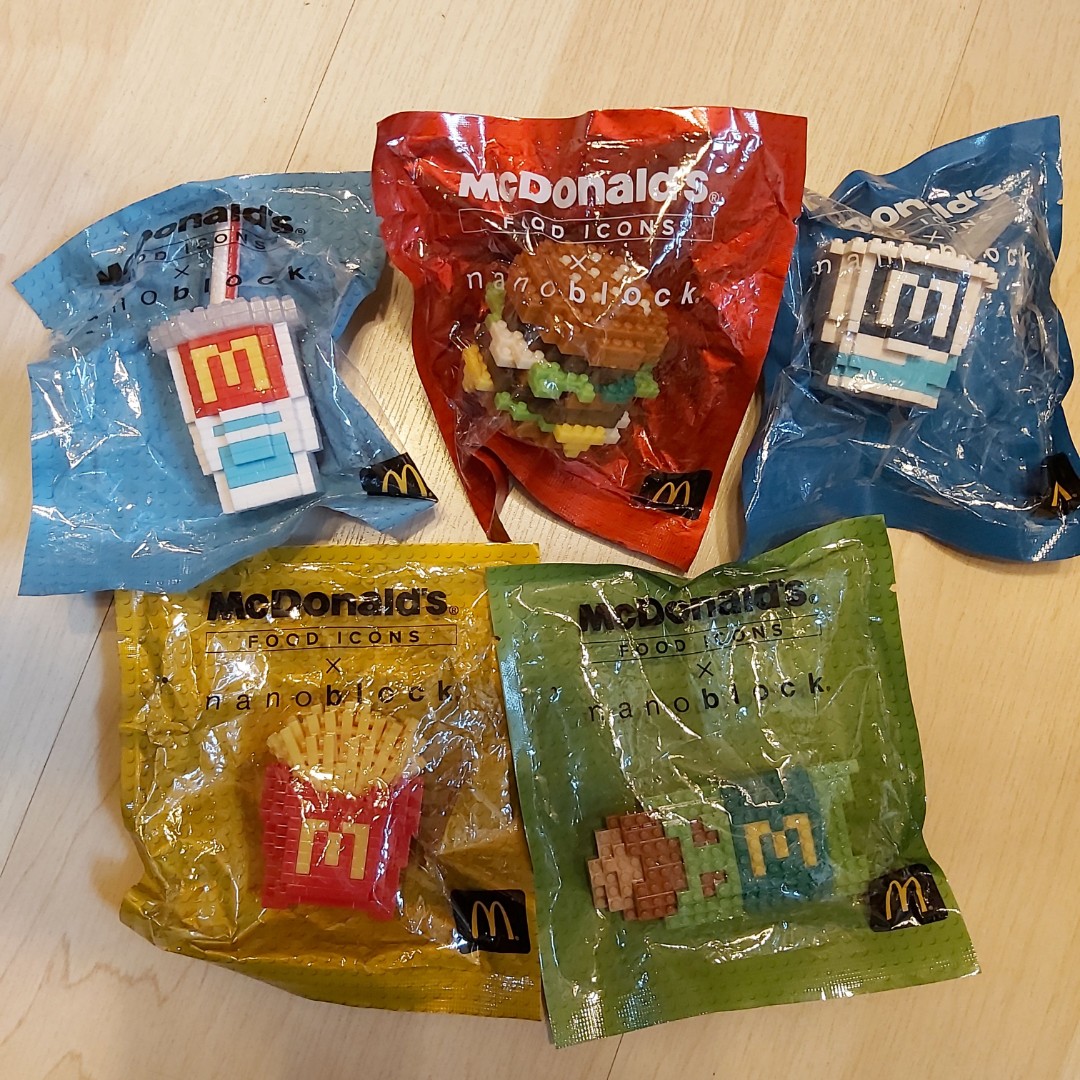 McDonald's Food Icons X nanoblock, 興趣及遊戲, 收藏品及紀念品, 明星周邊 - Carousell