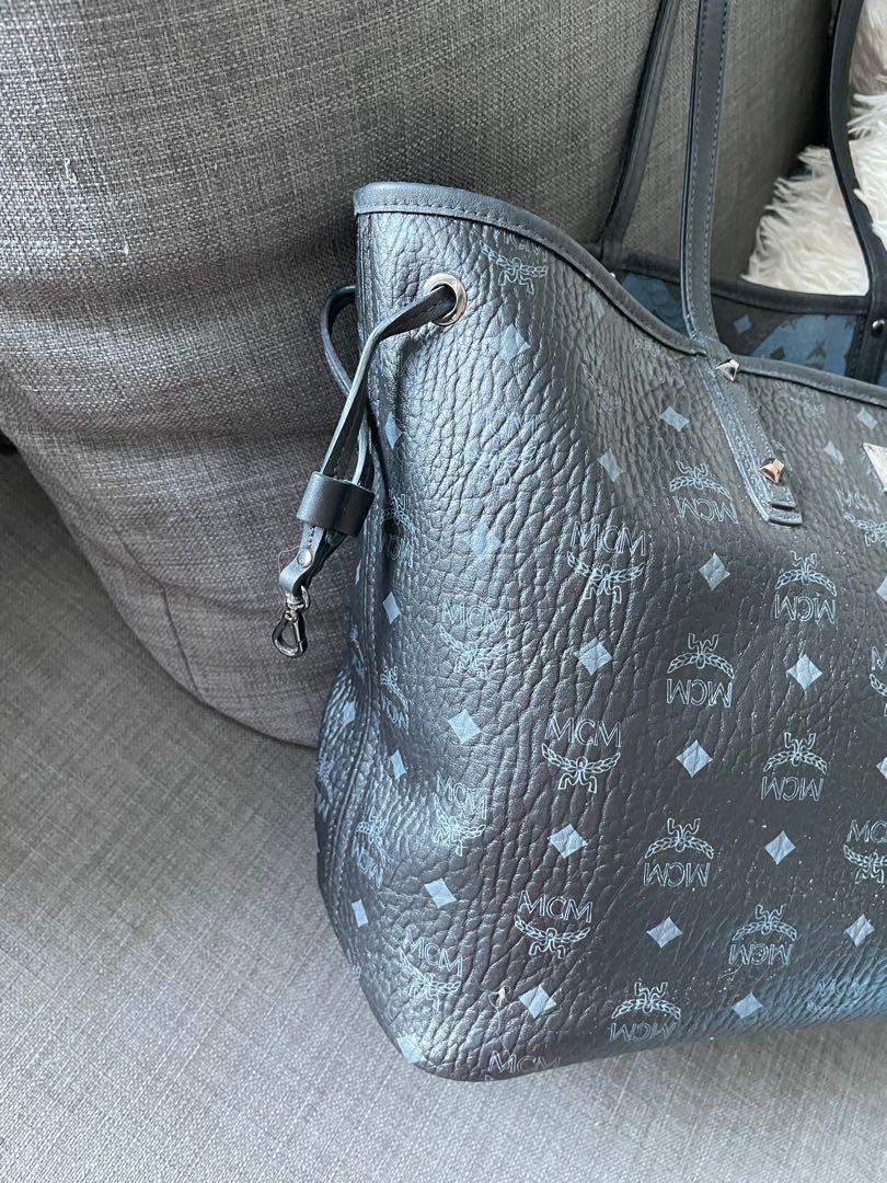 Grey mcm tote 2025 bag