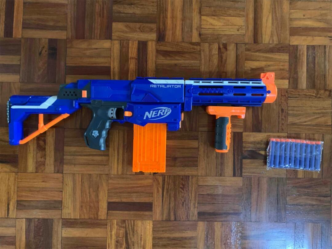 NERF Elite Retaliator, Hobbies & Toys, Toys & Games on Carousell