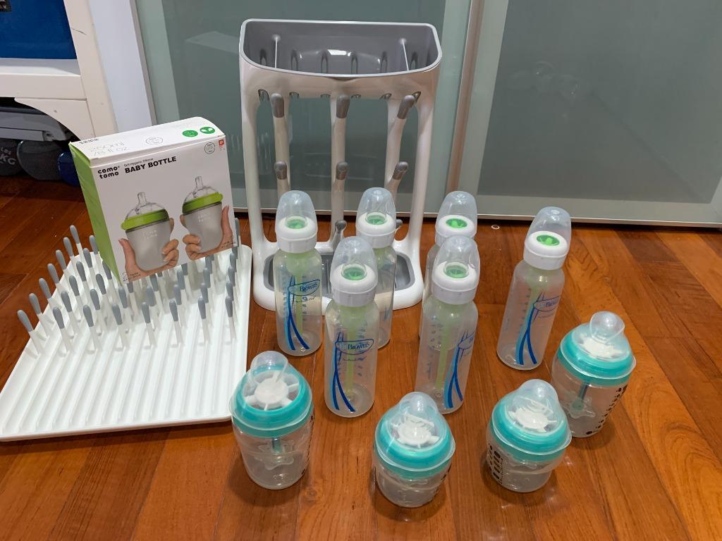 Baby bottle drying sales rack tommee tippee