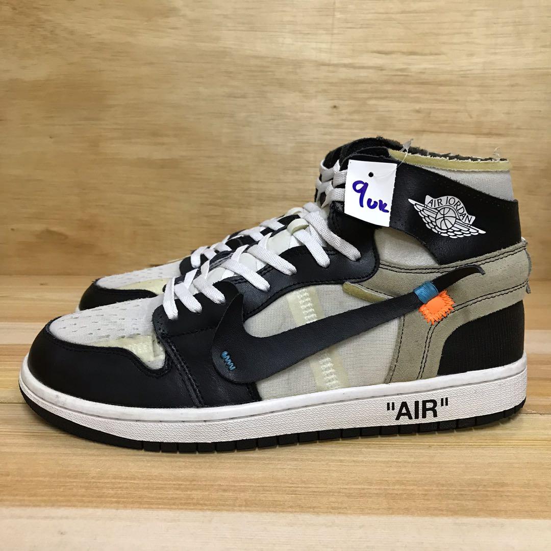 Nike air jordan discount 1 off white black