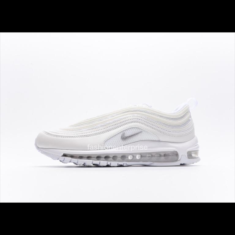 Nike air max 97 triple white wolf grey store