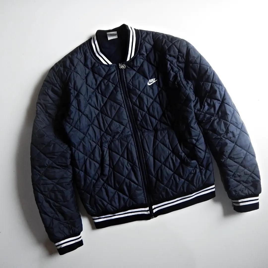 Nike swoosh bomber quilted jacket 