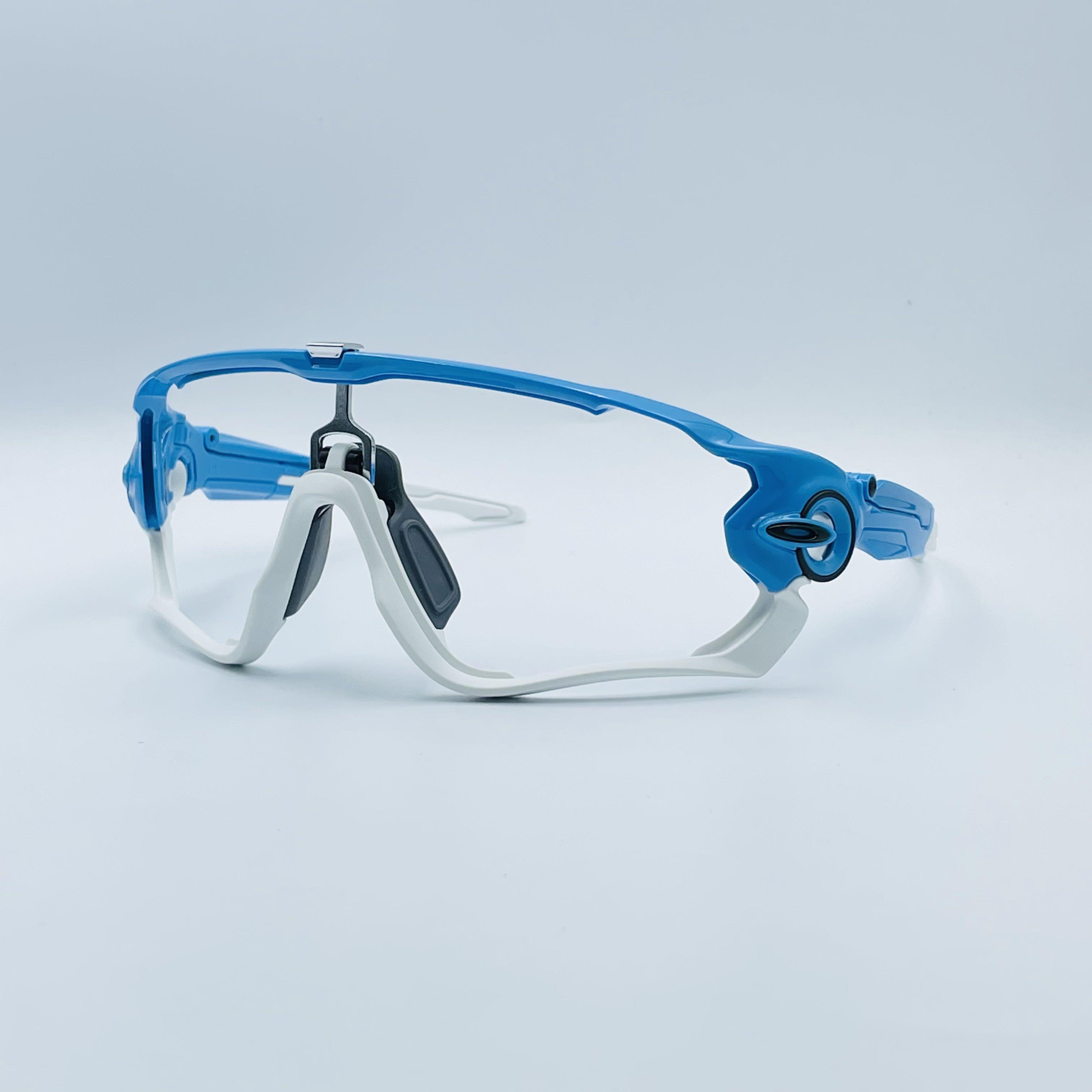 Oakley jawbreaker blue white clearance