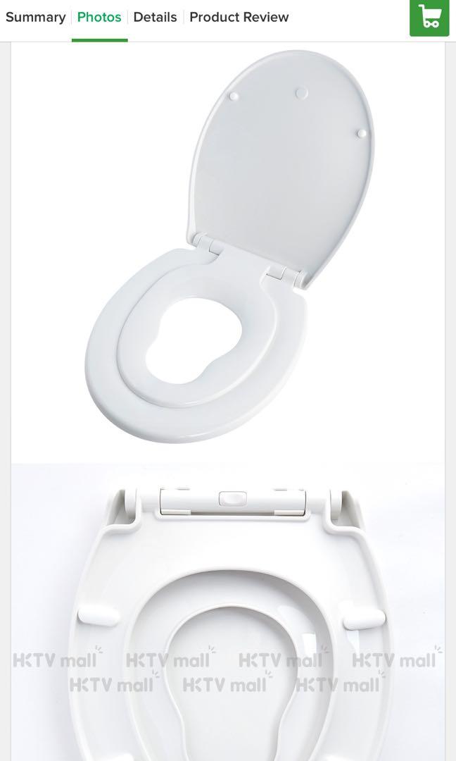 Oil Pressure Family Plastic Toilet Seat, 傢俬＆家居, 浴室、廚房用品配件 Carousell