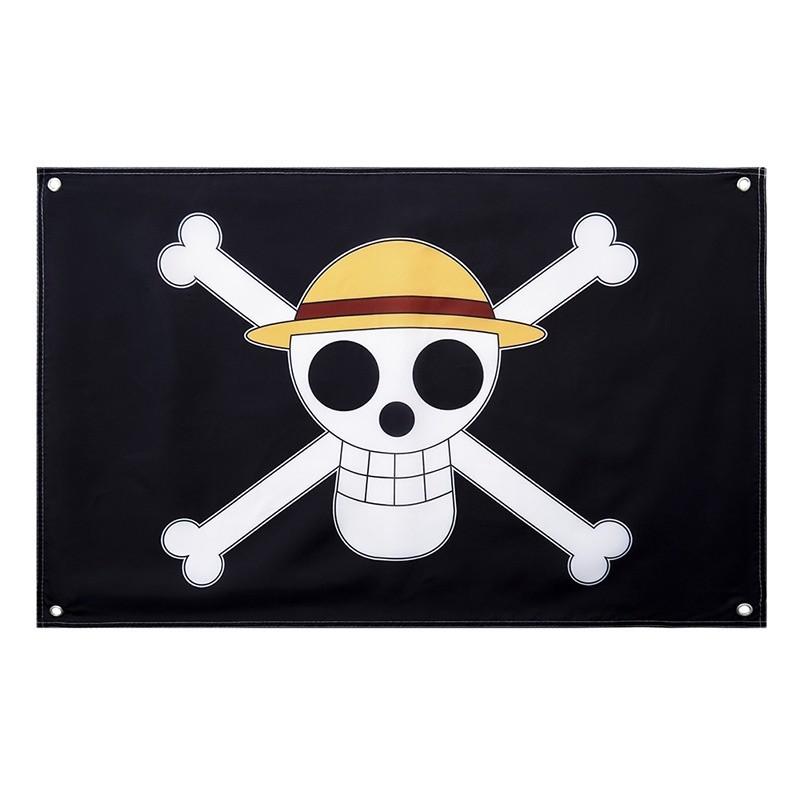 One Piece Pirate Flag Mugiwara Bendera Lanun, Hobbies & Toys ...