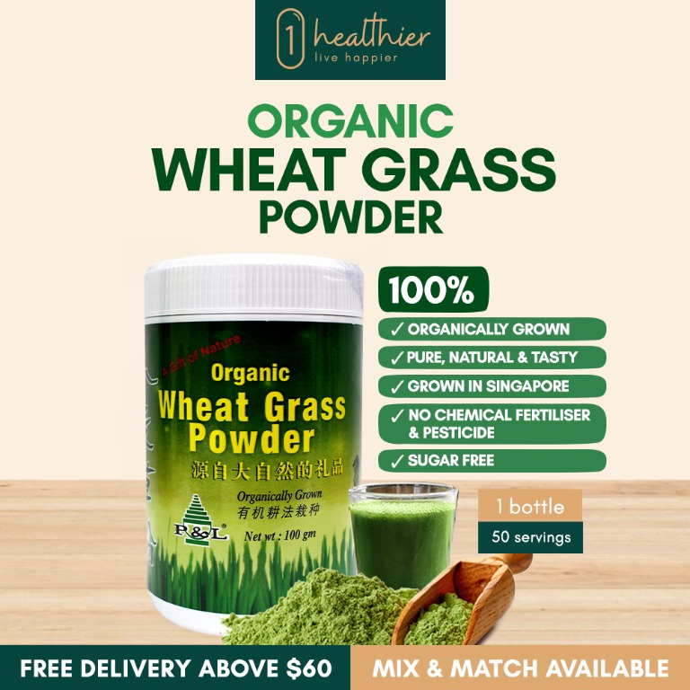 Organic Wheatgrass Powder (100gm), Health & Nutrition, Health Supplements, Health Food, Drinks