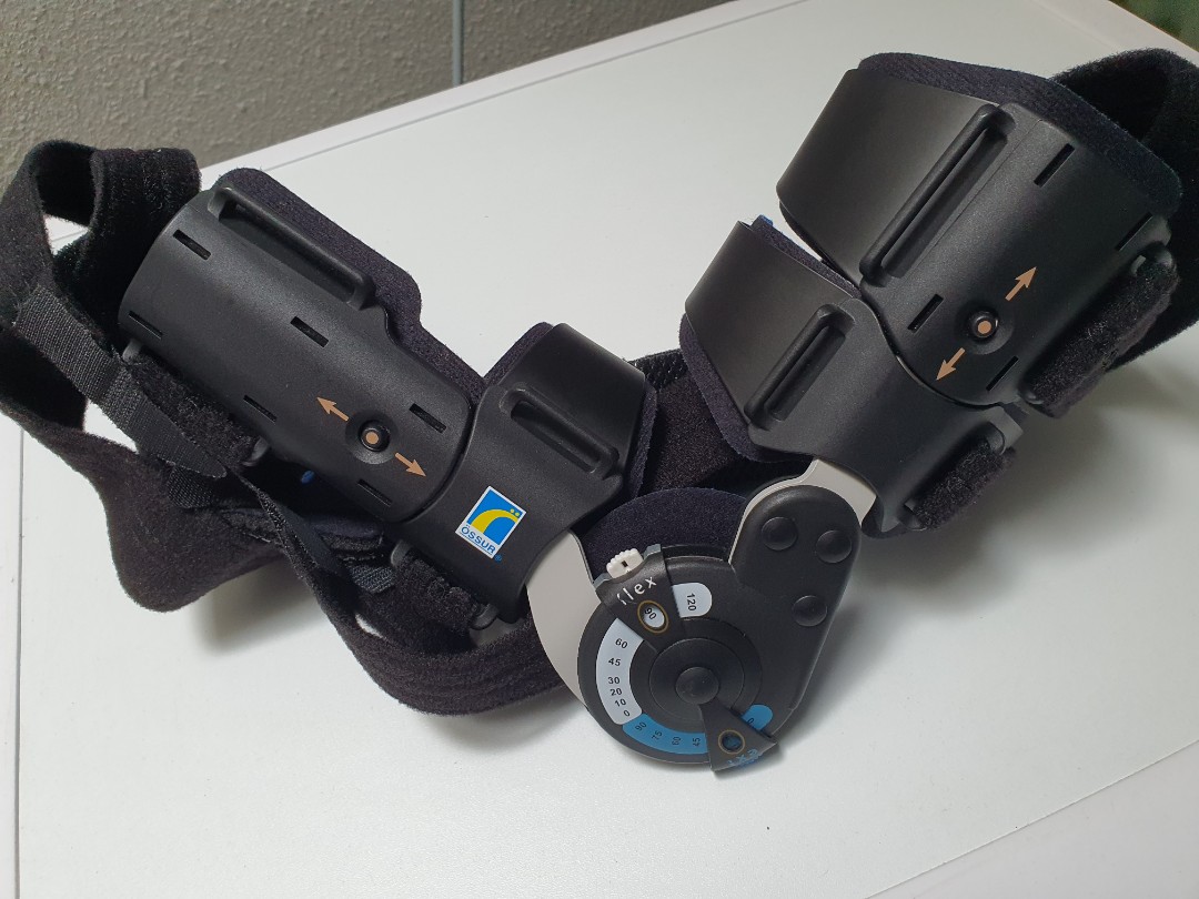 Ossur Innovator X postop elbow brace (left), Health & Nutrition, Braces, Support & Protection