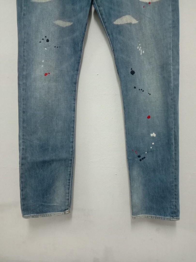 Paul Smith Jeans Embroidery Paint Splatter