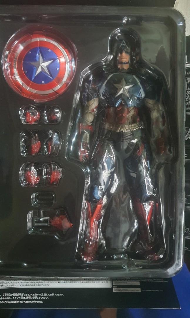 Play arts kai Captain America Hobbies Toys Toys Games on