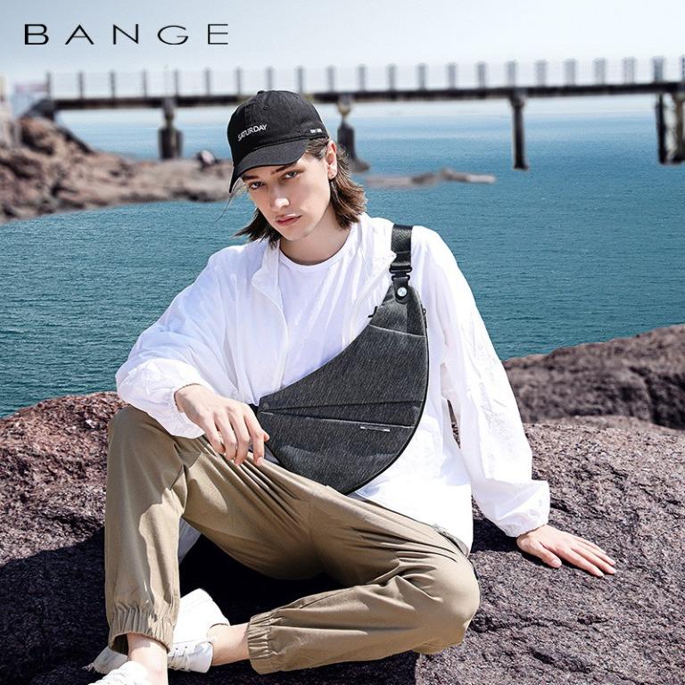PO Male Anti theft Bagpack Men Sling One Shoulder Bag Boy Waterproof Travel Small Chest Bag Slim Mini Crossbody Bag Casual Daypacks