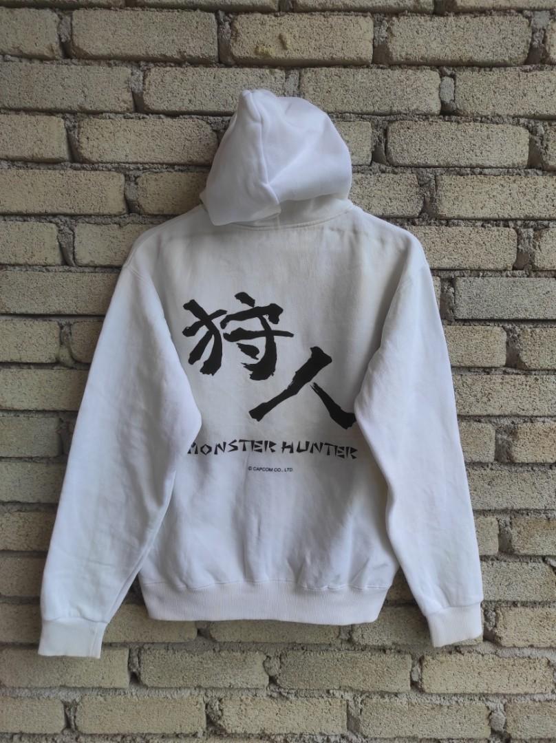 printstar monster hunter big logo backhit hoodie sweater Men s