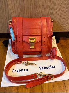 Proenza Schoulder PS1 Mini Satchel Crossbody Bag , Genuine Lambskin Leather , 💯% Authentic women luxury handbag