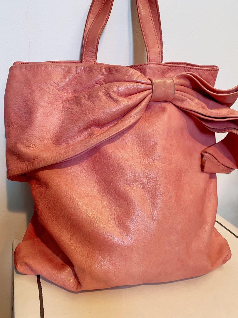 Red cheap valentino tote