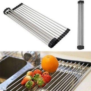 ROLL UP DISH DRYING RACK (STAINLESS STEEL)