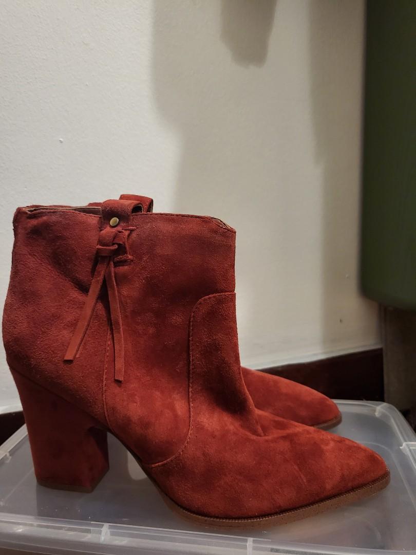 Sam edelman shop red suede boots