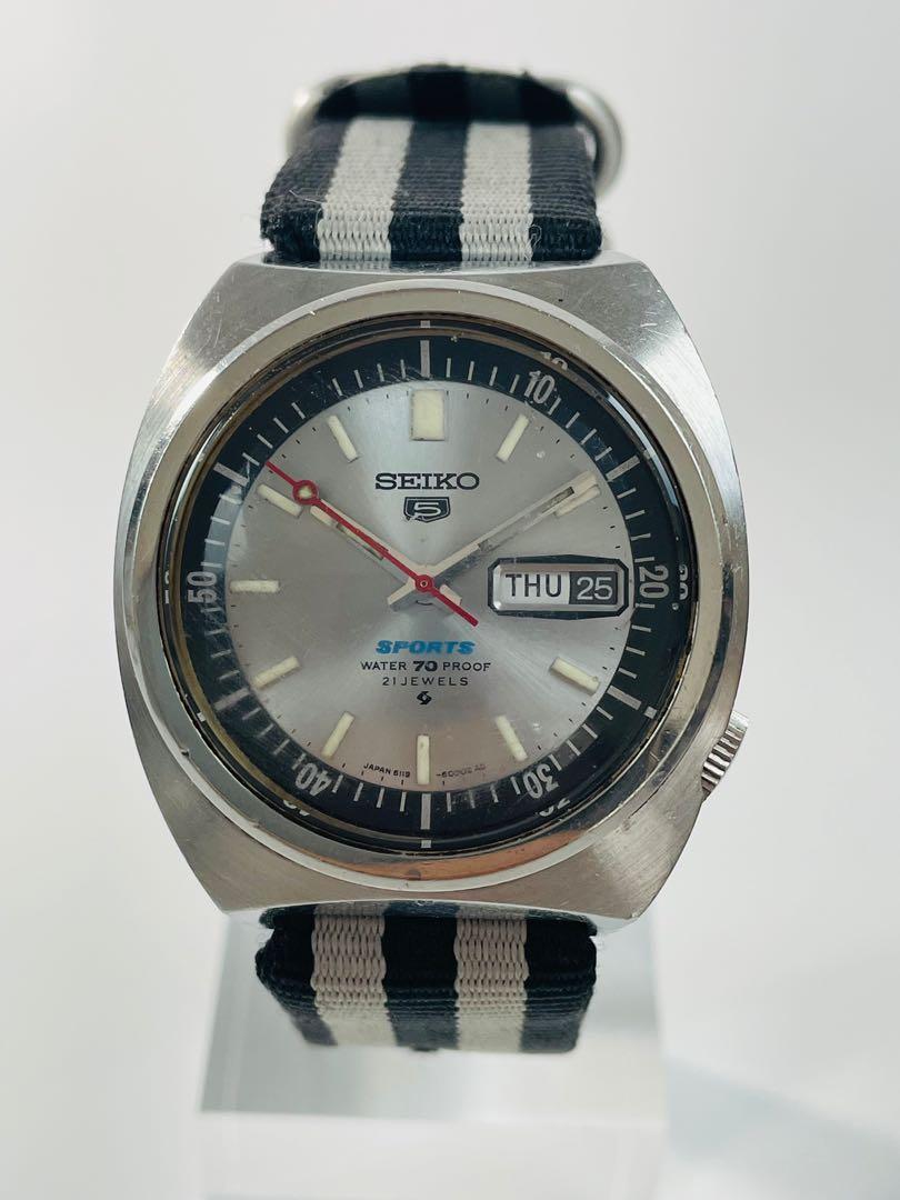 Seiko 5 Sports Ref 6119-6020 Circa 1978 Vintage Men's Auto Watch, Luxury,  Watches on Carousell