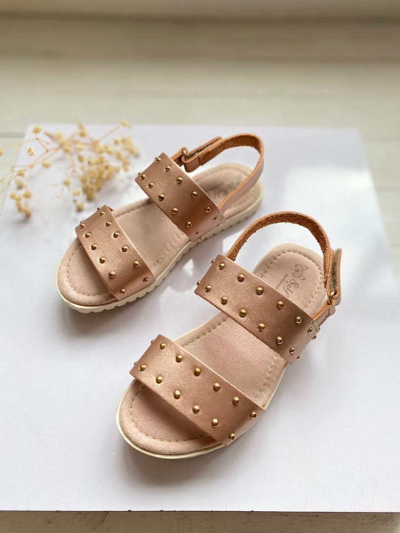 Self Esteem : Rose Gold Girls Sandals 