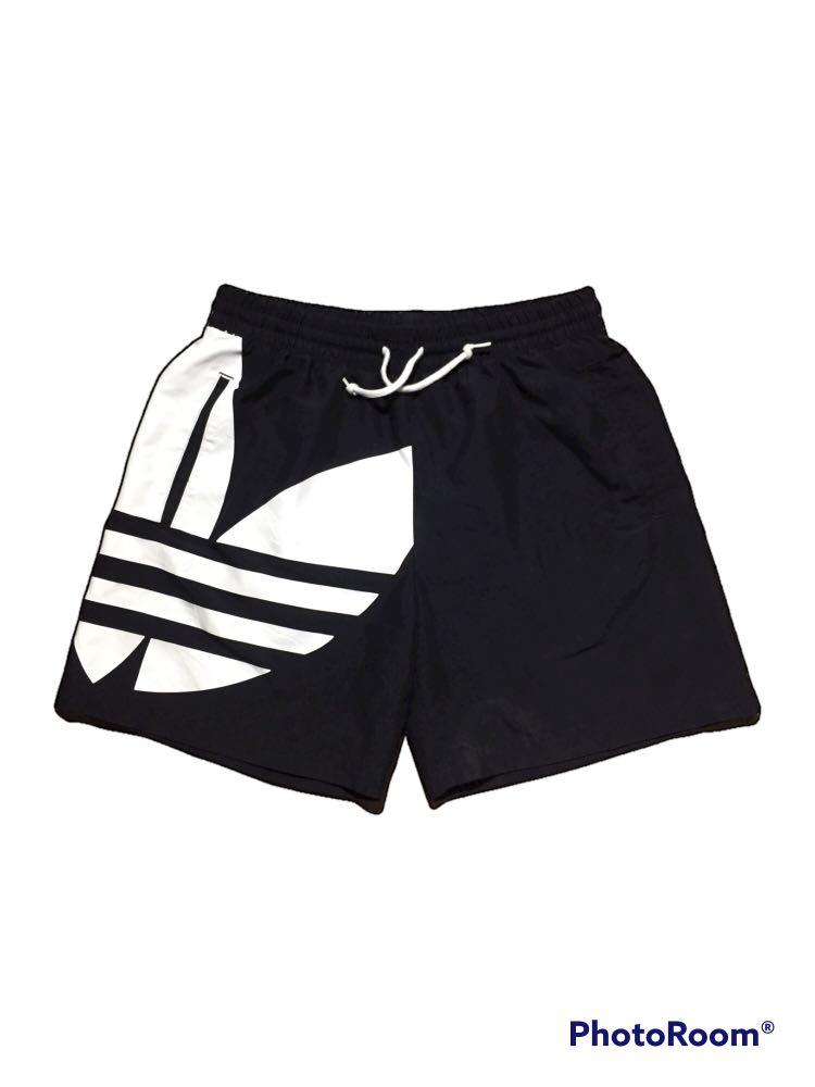 SHORTPANT ADIDAS BIG LOGO, Fesyen Pria, Pakaian , Bawahan di Carousell
