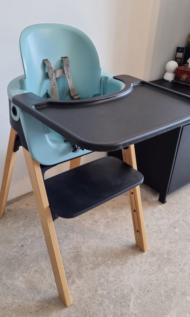 Stokke Step Baby High Chair limited edition Aqua Babies Kids