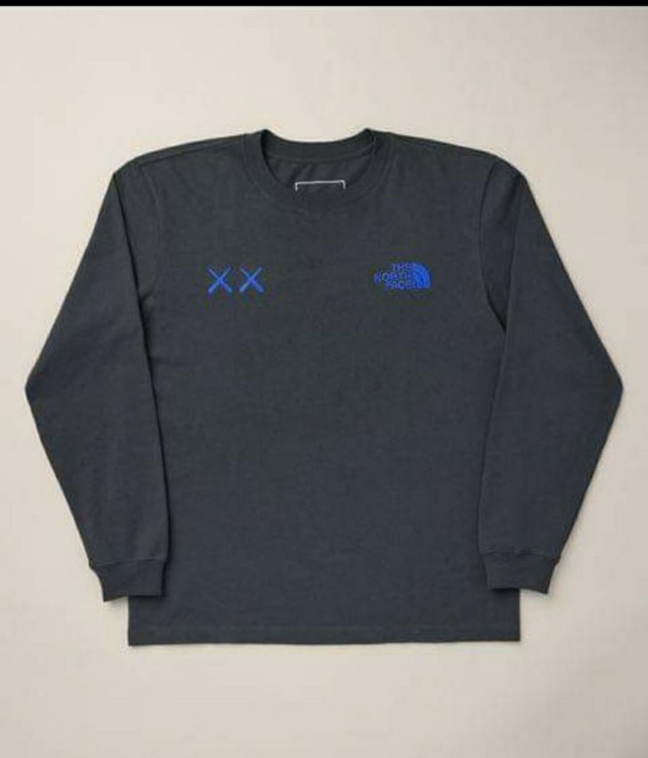 The North Face x Kaws Long Sleeve Tee Size S Asphalt Grey, Men's ...