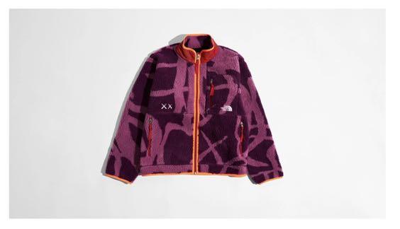 The North Face XX KAWS Freeride Fleece Jacket Pamplona Purple XL