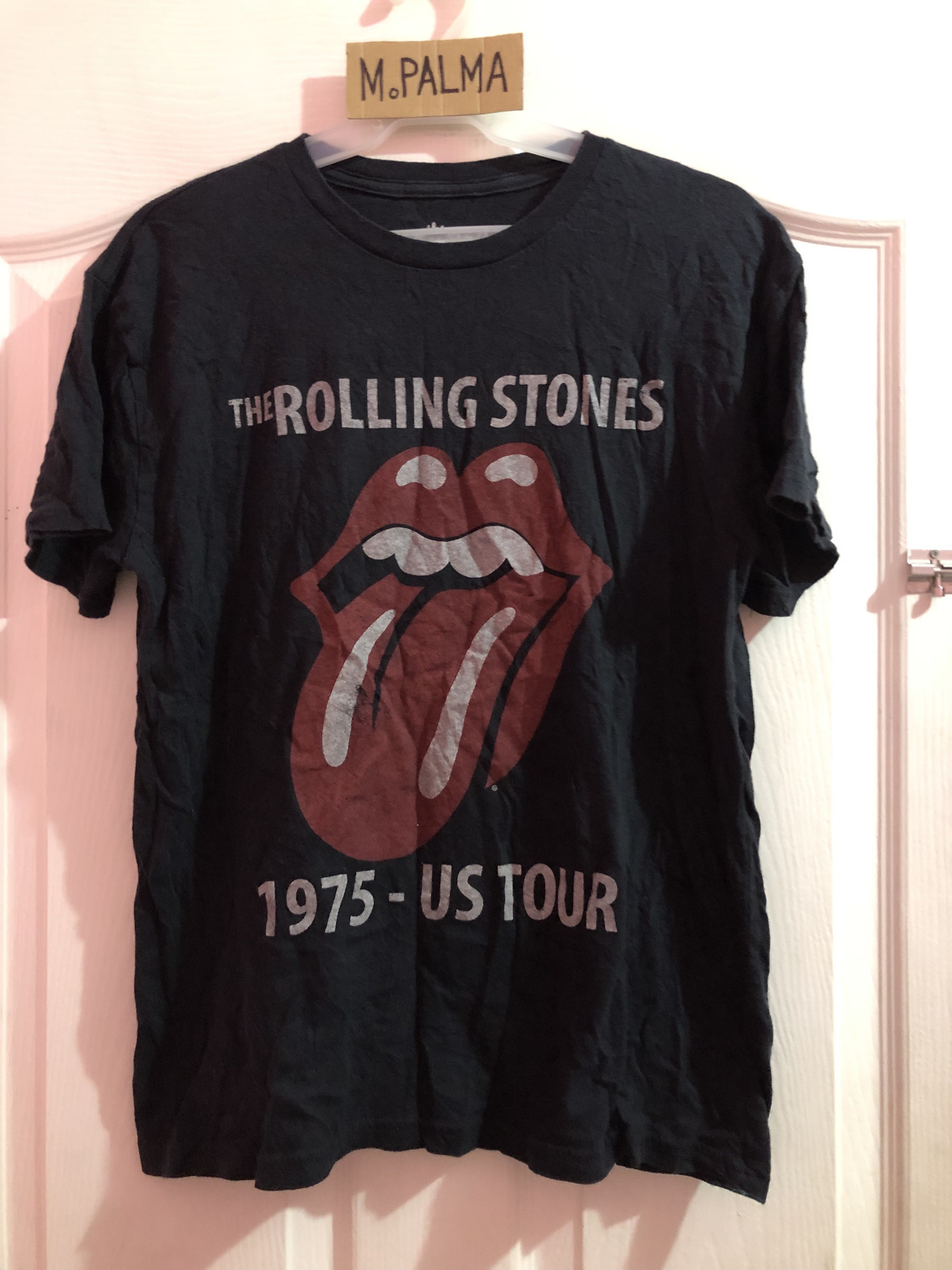 Rolling stones 1975 best sale tour t shirt